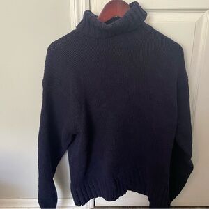 100% Lambswool American Eagle Men’s Navy Turtleneck